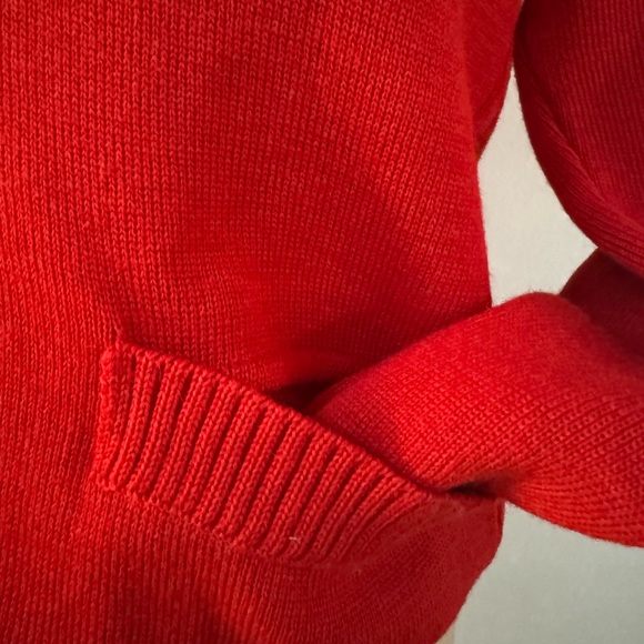 vintage deadstock ARMOR-LUX red wool cardigan made in France MEDIUM - Picture 5 of 10